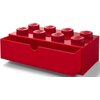 Pojemnik na LEGO z szufladką Brick 8 Czerwony 40211730 Kolor Czerwony