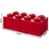 Pojemnik na LEGO z szufladką Brick 8 Czerwony 40211730 Motyw Brick 8