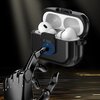 Etui na słuchawki TECH-PROTECT Defender Hook do Apple Airpods Pro 1/2 Czarny Możliwość ładowania Nie