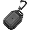 Etui na słuchawki TECH-PROTECT Rough Hook do Apple Airpods Pro 1/2 Czarny Karabińczyk Tak