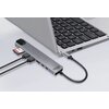 Stacja dokująca MEDIA-TECH MT5046 8w1 GIGA LAN HUB USB Typu C, Pasywna Liczba portów wyjściowych [szt.] 8