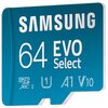 Karta pamięci SAMSUNG Evo Select microSDXC 64GB + Adapter Klasa prędkości UHS-I