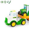 Samochód TOMY John Deere Laweta Śpiewający Johny 47207 Seria John Deere