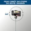 Uchwyt selfie CELLULARLINE Tripod Freedom Czarny Kolor Czarno-srebrny