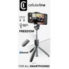 Uchwyt selfie CELLULARLINE Tripod Freedom Czarny Łączność Bluetooth Tak