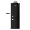 Lodówka MPM-375-FR-53  No Frost 194.3cm Czarna Kolor producenta Czarny
