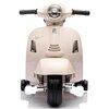 Motorek elektryczny SUN BABY Scooter Vespa z oparciem Biały Hamulec Automatyczny