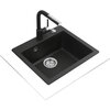 Zlewozmywak TEKA Clivo 50 S-TQ 40148010 Metalic onyx Komora 1 425 x 345 x 190 mm