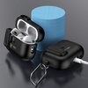Etui na słuchawki TECH-PROTECT Slim Hook do Apple Airpods Pro 1/2 Czarny Karabińczyk Tak