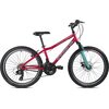 Rower młodzieżowy INDIANA Roxy Jr 24 cale dla dziewczynki Różowo-miętowy Rama Aluminiowa, 13"