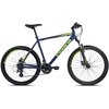 Rower górski MTB INDIANA X-Pulser 2.6 M19 26 cali męski Niebiesko-żółty Przerzutka tylna marka Shimano