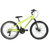 Rower młodzieżowy INDIANA Rock Jr 24 cale dla chłopca Limonkowo-szary Rama Aluminiowa, 13"