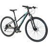 Rower crossowy INDIANA X-Cross 3.0 D17 damski Czarno-turkusowy