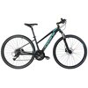 Rower crossowy INDIANA X-Cross 3.0 D17 damski Czarno-turkusowy Rozmiar koła [cal] 28