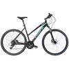 Rower crossowy INDIANA X-Cross 3.0 D21 damski Czarno-turkusowy Rozmiar koła [cal] 28