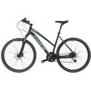 Rower crossowy INDIANA X-Cross 3.0 D21 damski Czarno-turkusowy Wzrost [cm] 180 - 190