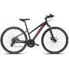 Rower crossowy INDIANA X-Cross 2.0 D15 damski Czarno-różowy Rozmiar koła [cal] 28