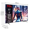 Telewizor TCL 85C75B 85" QLED 4K 144Hz Google TV Dolby Atmos Dolby Vision HDMI 2.1 Smart TV Tak