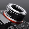 Adapter K&F CONCEPT M42/Sony E Materiał Aluminium