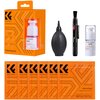 Zestaw czyszczący K&F CONCEPT do optyki Cleaning Kit 4w1 Zawartość zestawu Pędzelek