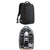 Plecak K&F CONCEPT Beta Backpack Czarny Kieszenie zewnętrzne Tak