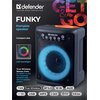 Głośnik mobilny DEFENDER Funky Radio FM Czarny Złącza USB