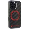 Etui AUDI Carbon Fiber Sport Red Circle MagSafe do Apple iPhone 16 Pro Czarny Model telefonu iPhone 16 Pro