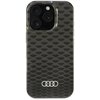 Etui AUDI IML Stitching Pattern MagSafe do Apple iPhone 16 Pro Czarny