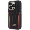Etui AUDI Genuine Leather MagSafe do Apple iPhone 16 Pro Czarno-czerwony Kompatybilność Apple iPhone 16 Pro
