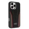 Etui AUDI Genuine Leather MagSafe do Apple iPhone 16 Pro Max Czarno-czerwony Model telefonu iPhone 16 Pro Max