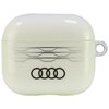 Etui na słuchawki AUDI IML Geometric Pattern do Apple AirPods 3 gen Biały