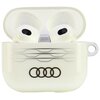 Etui na słuchawki AUDI IML Geometric Pattern do Apple AirPods 3 gen Biały Wodoodporność Nie