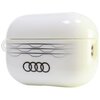 Etui na słuchawki AUDI IML Geometric Pattern do Apple AirPods Pro 2 gen Biały Materiał Poliwęglan