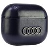 Etui na słuchawki AUDI Leather Big Logo do Apple AirPods 3 gen Czarny Karabińczyk Nie