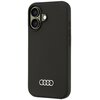 Etui AUDI Silicone Case do Apple iPhone 16 Czarny