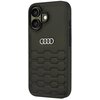 Etui AUDI Synthetic Leather do Apple iPhone 16 Czarny Seria telefonu iPhone