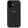 Etui AUDI Synthetic Leather do Apple iPhone 16 Czarny