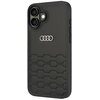 Etui AUDI Synthetic Leather do Apple iPhone 16 Plus Czarny Seria telefonu iPhone