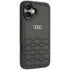 Etui AUDI Synthetic Leather do Apple iPhone 16 Plus Czarny Model telefonu iPhone 16 Plus