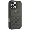 Etui AUDI Synthetic Leather do Apple iPhone 16 Pro Max Czarny Model telefonu iPhone 16 Pro Max