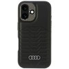 Etui AUDI Synthetic Leather MagSafe do Apple iPhone 16 Plus Czarny