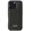 Etui AUDI Synthetic Leather MagSafe do Apple iPhone 16 Pro Czarny