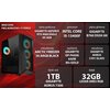 Komputer MAD DOG Powered by Gigabyte AORUS301-I11DR32 i5-13400F 32GB RAM 1TB SSD GeForce RTX4060 DLSS 3 Wi-Fi Procesor Intel Core i5-13400F