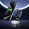 Ładowarka indukcyjna UGREEN W256 QI 2w1 do Apple iPhone AirPods 20W Czarny + Kabel USB-C - USB-C 1m Czarny Dedykowany model Apple iPhone