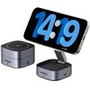 Ładowarka indukcyjna UGREEN W256 QI 2w1 do Apple iPhone AirPods 20W Czarny + Kabel USB-C - USB-C 1m Czarny Dedykowany model Apple AirPods