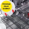 Zmywarka AMICA MDFM46B10EOiIS Kosz górny Uchwyty na kieliszki