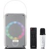 Power audio LENCO BTC-060WH Mikrofon Karaoke Biały