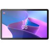 Na zdjęciu widoczny jest tablet z wyświetlaczem prezentującym abstrakcyjną grafikę w odcieniach niebieskiego i fioletowego, z wyświetloną godziną 10:08 oraz datą "Sun, JAN 19". W lewym górnym rogu ekranu znajduje się mała ikona profilu użytkownika.