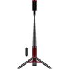 Uchwyt selfie XLINE Premium BSF801 Bluetooth Czarno-czerwony Typ Do smartfona