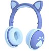 Słuchawki nauszne MOZOS Kid Dog Niebieskie Transmisja bezprzewodowa Bluetooth